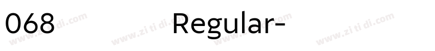 068 上首正雅体 Regular字体转换